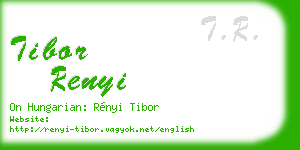 tibor renyi business card